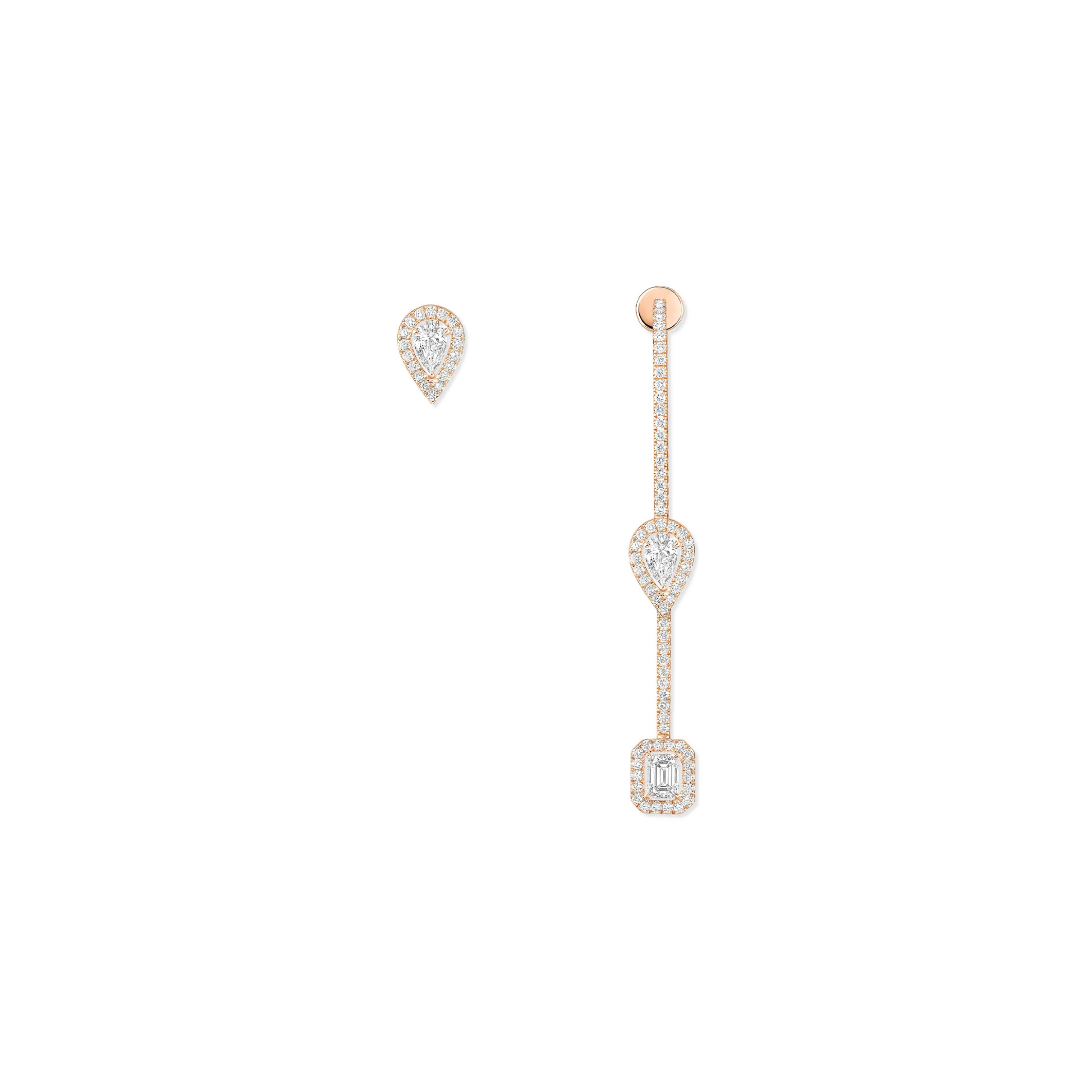 Mes1kaa my twin hook and stud earrings 3x 0.10ct 07224